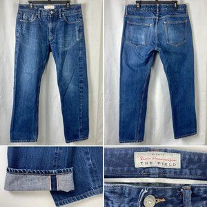 The Field San Francisco Selvedge Denim Jeans Mens 34x29 True Fit USA Premium Zip